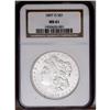 1897-O S$1 MS61 NGC. Bright satin-like surfaces displa