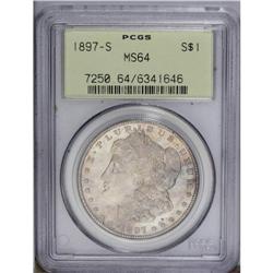 1897-S S$1 MS64 PCGS.From The Indiana Undertaker Colle