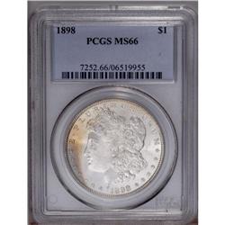 1898 S$1 MS66 PCGS. The beginning of rainbow toning is