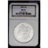 Image 3 : 1898 S$1 MS67 NGC. Shimmering white luster, fully stru