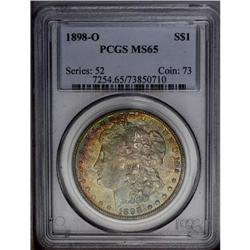 1898-O S$1 MS65 PCGS. Lovely blue-green, gold, and rub