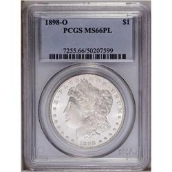 1898-O S$1 MS66 Prooflike PCGS. The reverse has all th