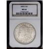 Image 1 : 1898-S S$1 MS64 NGC. Lustrous silver-gray surfaces see