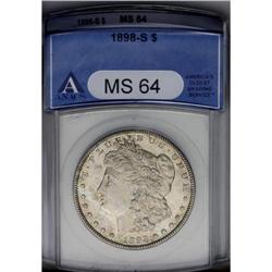 1898-S S$1 MS64 PCGS. Well struck, save for some minor