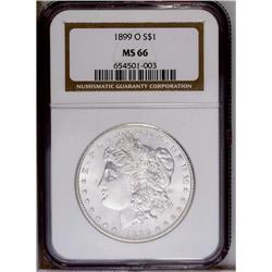 1899-O S$1 MS66 NGC. A remarkable Premium Gem with pri