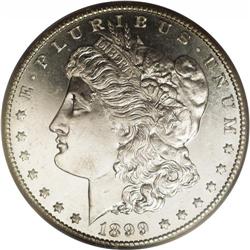 1899-S S$1 MS65 Prooflike PCGS. Untoned with moderate