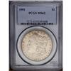 Image 3 : 1901 S$1 MS62 PCGS. A satiny Mint State example with p