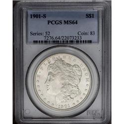 1901-S S$1 MS64 PCGS. Adequately struck on the design