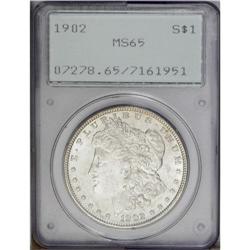 1902 S$1 MS65 PCGS. Brilliant and lustrous with a good