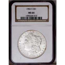 1902-S S$1 MS64 NGC. This sparkling, brilliant, all-wh
