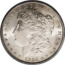 1904 S$1 MS65 PCGS. Sharply struck and fully lustrous
