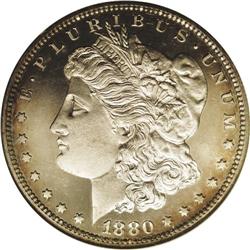 1880 S$1 PR65 NGC.From The Indiana Undertaker Collecti