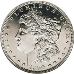 1900 S$1 PR67 Cameo PCGS. Of the 1900 proof dollars, D