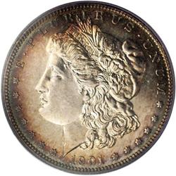 1901 S$1 PR64 PCGS. 813 proof Morgan dollars were stru