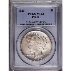 1921 S$1 MS64 PCGS. This is a remarkable near-Gem exam