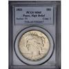 Image 1 : 1921 S$1 PEACE MS65 PCGS.From The Indiana Undertaker C