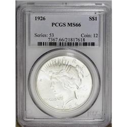 1926 S$1 MS66 PCGS.From The Indiana Undertaker Collect