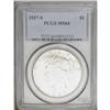 Image 1 : 1927-S S$1 MS64 PCGS. Wisps of olive-gray color adhere