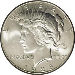 1928 S$1 MS65 PCGS. Fully brilliant and sharply detail