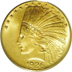 1926 $10 MS66 PCGS. Ex: Duckor. The 1926 ten dolla