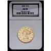 Image 1 : 1853 $10 AU58 NGC. This partly lustrous piece is sharp