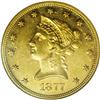 Image 1 : 1877 $10 AU58 Prooflike NGC.From The Steve Glenn Colle