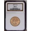Image 1 : 1880-S $10 MS62 NGC. A fully lustrous and moderately a