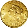 Image 1 : 1886 $10 MS63 NGC. Sharply detailed with ample mint fr