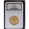 Image 1 : 1888-S $10 MS62 NGC. Potent luster and a precise strik