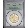1895 $10 MS63 PCGS. This peach-gold type coin delivers