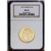 1907 $10 No Motto MS62 NGC. Lustrous apricot-gold surf