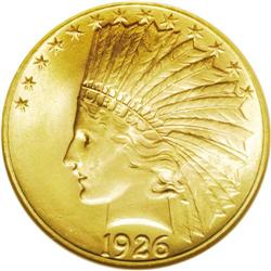 1926 $10 MS64 NGC. This is a brilliant, two-toned, ros