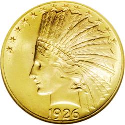 1926 $10 MS64 NGC. This attentively struck and thoroug