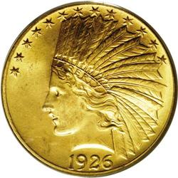 1926 $10 MS65 PCGS. The 1926 eagle coinage was the fir