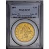 Image 1 : 1855 $20 XF45 PCGS. Luster clings to the design elemen