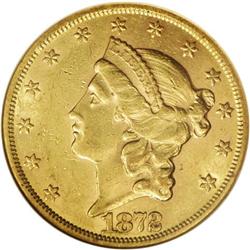 1872 $20 AU58 NGC. One of the more frequently encounte