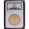 Image 1 : 1878-S $20 MS61 NGC. This lustrous Type Three twenty h