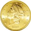 Image 1 : 1880-S $20 MS61 NGC. Sharply struck and highly lustrou