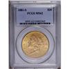 Image 3 : 1881-S $20 MS62 PCGS. Less available than the 1880-S,