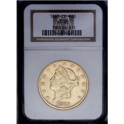 1883-CC $20 XF45 NGC.From The Steve Glenn Collection.
