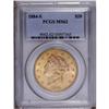 Image 1 : 1884-S $20 MS62 PCGS. Well defined motifs, with soft l