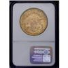 Image 2 : 1885-S $20 MS62 NGC. The luster remains thick on the s