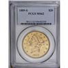 1889-S $20 MS62 PCGS. Highly lustrous and well struck
