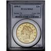Image 3 : 1890-S $20 MS63 PCGS. A Select, satiny-textured exampl