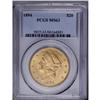 Image 1 : 1894 $20 MS63 PCGS. Well struck, but a few too many ab