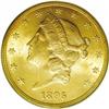 Image 1 : 1895 $20 MS64 PCGS. Virtually unobtainable as a Gem, t