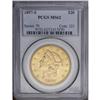 1897-S $20 MS62 PCGS. A bright and highly lustrous lem
