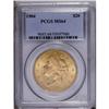 Image 1 : 1904 $20 MS64 PCGS. Set in bright yellow-gold with dev