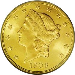 1906 $20 MS65 PCGS. Although the 1904 is notorious for