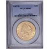 Image 3 : 1907-S $20 MS63 PCGS. Well struck, fully lustrous, and